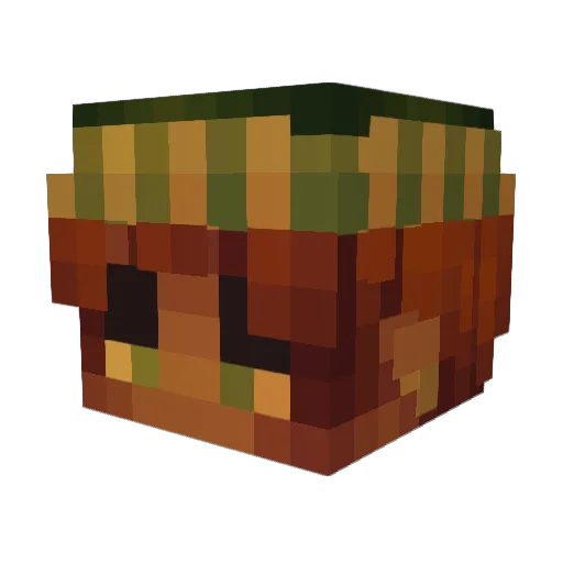 Bullyin Minecraft avatar head, 3D render