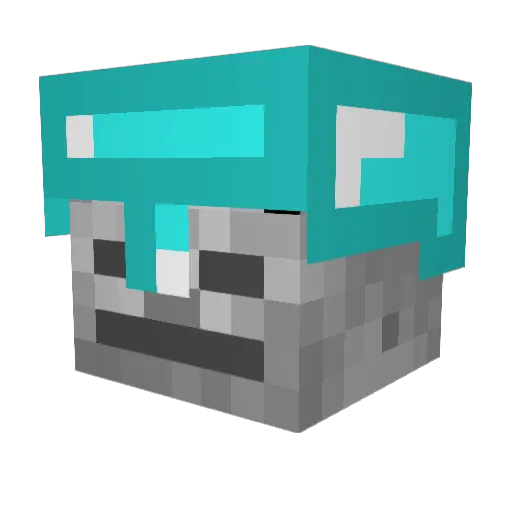 Bullywif Minecraft avatar head, 3D render