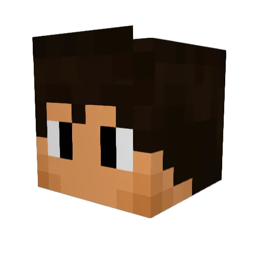 BullzNET Minecraft avatar head, 3D render