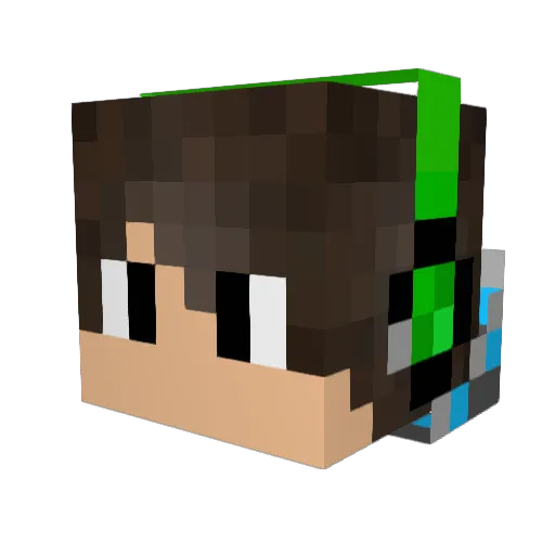 Bulmanst Minecraft avatar head, 3D render