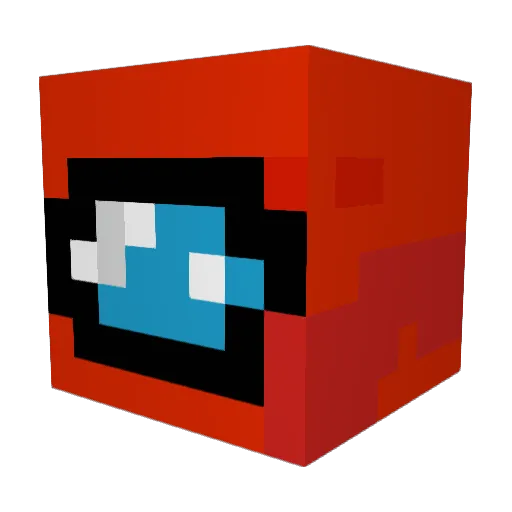 BulshG Minecraft avatar head, 3D render