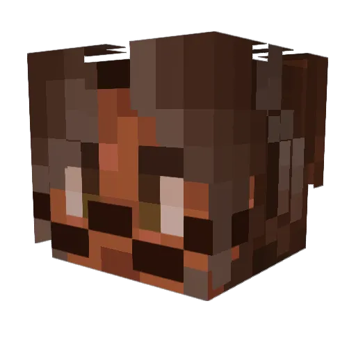 Bulutm0 Minecraft avatar head, 3D render