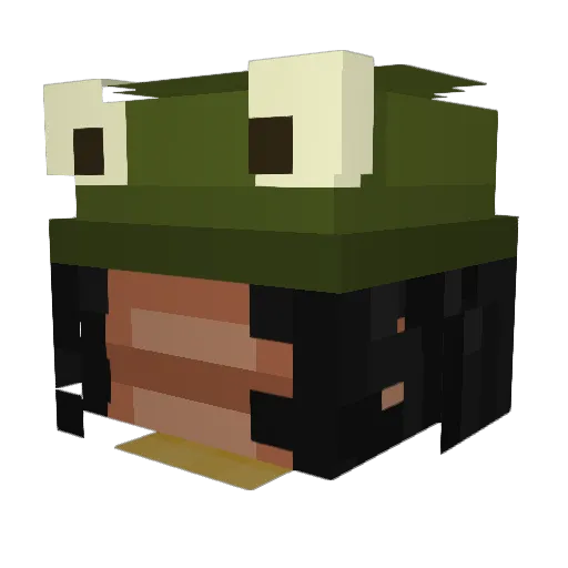Buluvly Minecraft avatar head, 3D render