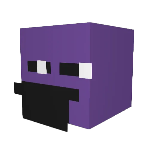 Bum_Sweat Minecraft avatar head, 3D render
