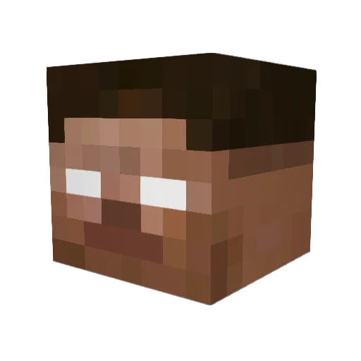 Bumak Minecraft avatar head, 3D render