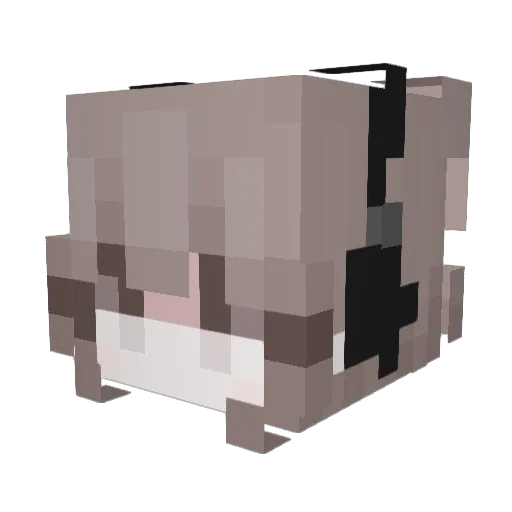 Bumble33 Minecraft avatar head, 3D render