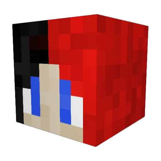 BumbleB0 Minecraft avatar head, 3D render