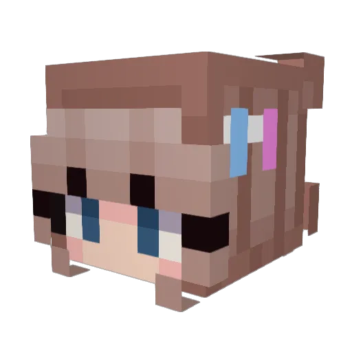 BumbleBea19 Minecraft avatar head, 3D render