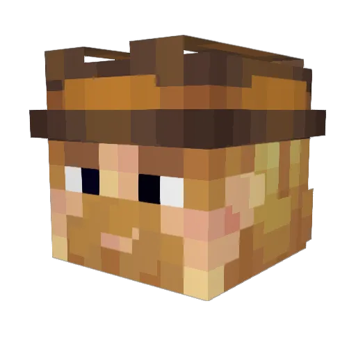 BumbleBray1 Minecraft avatar head, 3D render