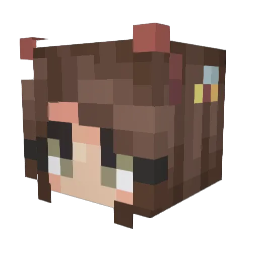 BumbleBre123 Minecraft avatar head, 3D render