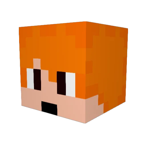 BumbleStar Minecraft avatar head, 3D render