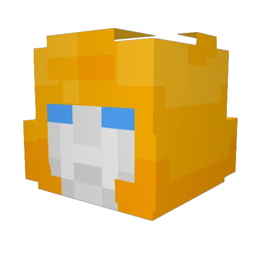 BumblebeeB127 Minecraft avatar head, 3D render