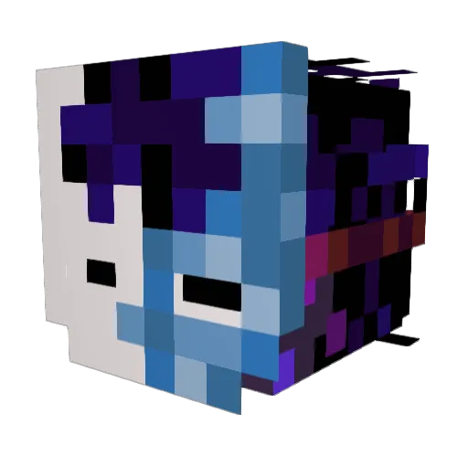 Bumblebee_Azii Minecraft avatar head, 3D render