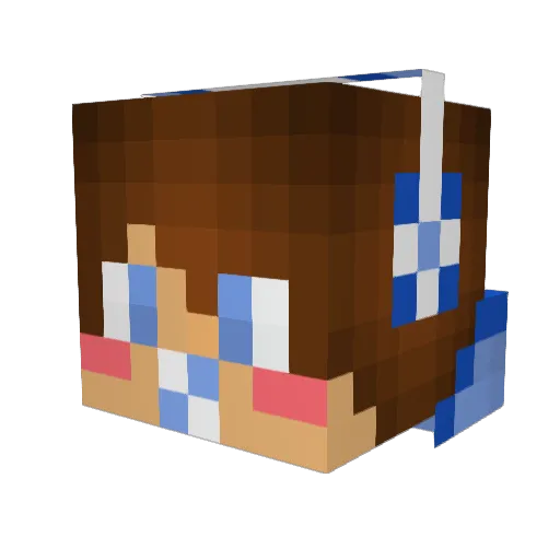 Bumbles20162 Minecraft avatar head, 3D render
