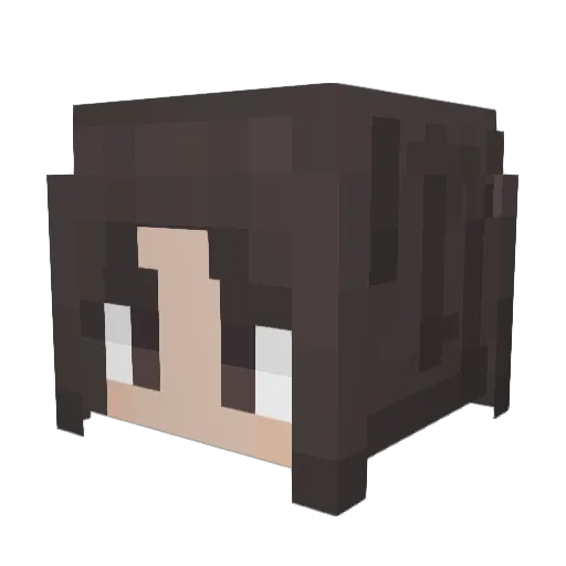 Bumblies Minecraft avatar head, 3D render