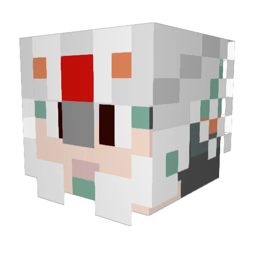 BumboJumbo05 Minecraft avatar head, 3D render