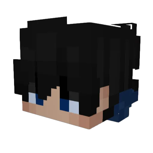 Bumdo Minecraft avatar head, 3D render
