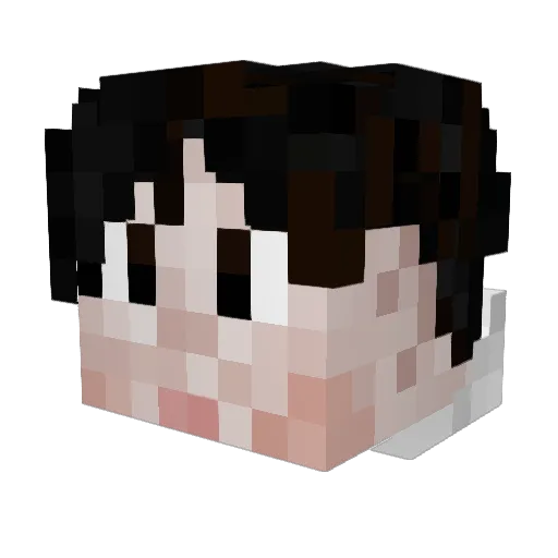 Bumeroi Minecraft avatar head, 3D render