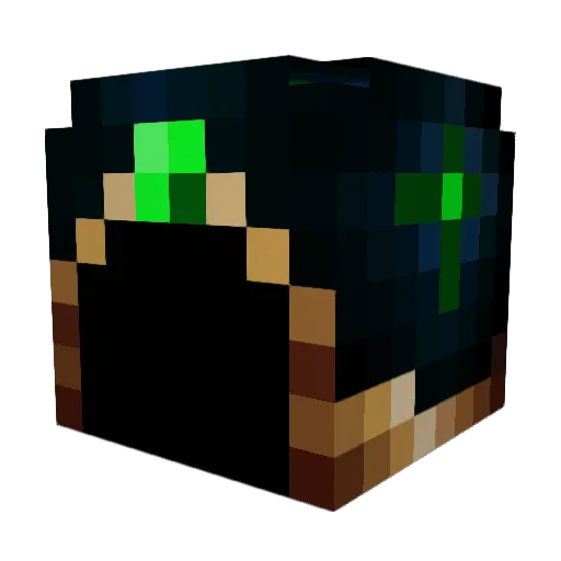 Bumf_TM Minecraft avatar head, 3D render