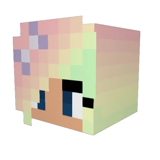 Bumihd Minecraft avatar head, 3D render