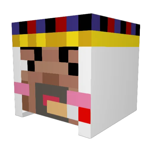 BumperMoon52430 Minecraft avatar head, 3D render