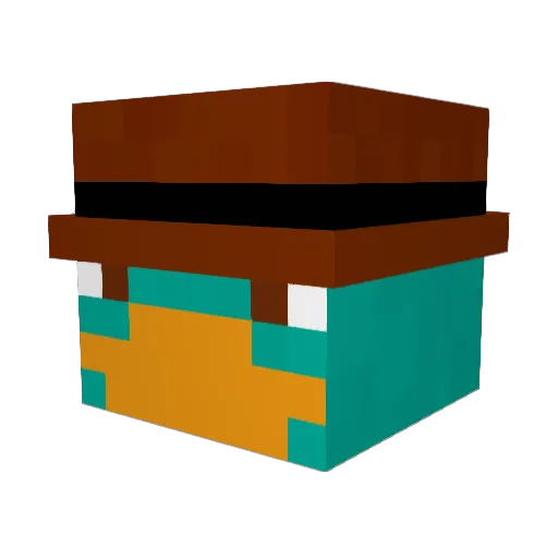 Bumpkiin_ Minecraft avatar head, 3D render
