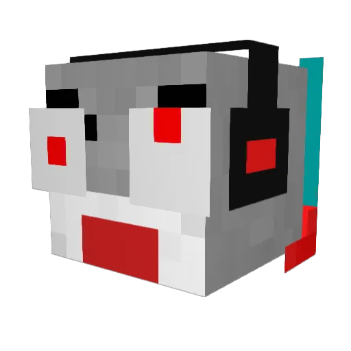 BumpyRoad Minecraft avatar head, 3D render