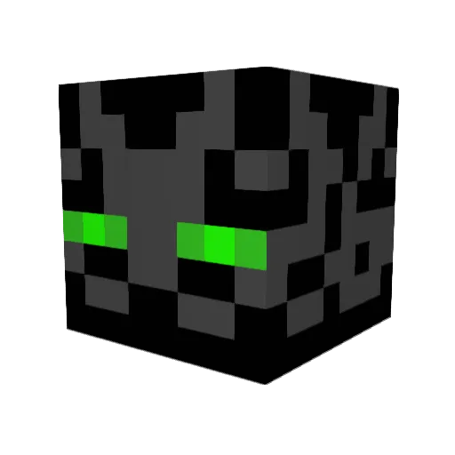 Bumpyfish Minecraft avatar head, 3D render