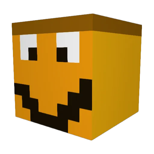 Bumstar9 Minecraft avatar head, 3D render