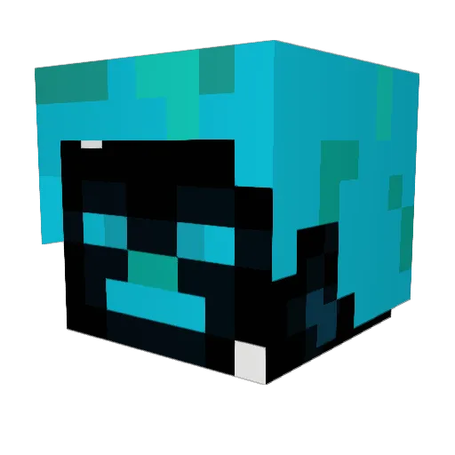 Bun0o Minecraft avatar head, 3D render