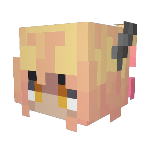 BunBunAnimo Minecraft avatar head, 3D render