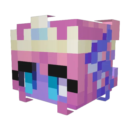 BunBunsMum Minecraft avatar head, 3D render