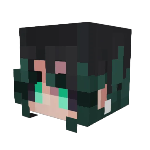 BunCoven Minecraft avatar head, 3D render