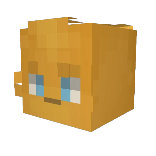 BunFullOfSun Minecraft avatar head, 3D render