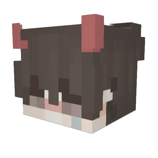 BunGa_DL Minecraft avatar head, 3D render