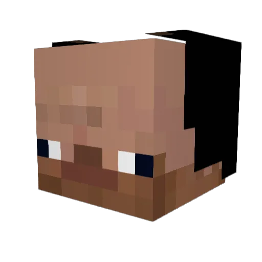 BunPirate Minecraft avatar head, 3D render