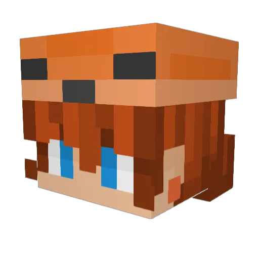 BunRunny Minecraft avatar head, 3D render