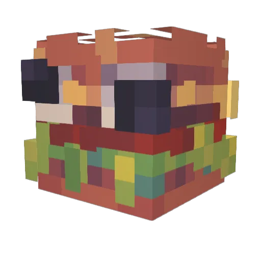 Bun_Commander1 Minecraft avatar head, 3D render