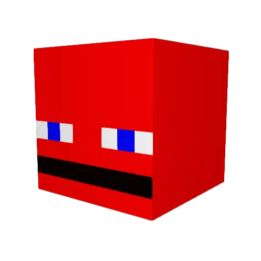 Bunameister Minecraft avatar head, 3D render