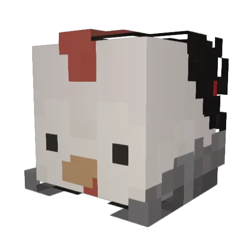 Bunbunny02 Minecraft avatar head, 3D render