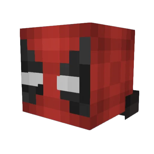 BuncGaming Minecraft avatar head, 3D render