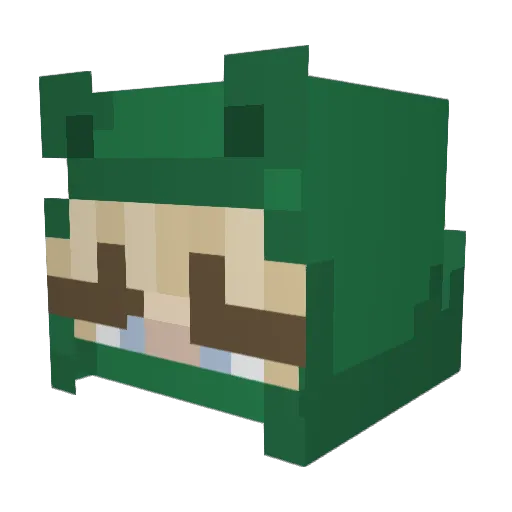 Bundasliga Minecraft avatar head, 3D render