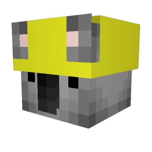 BundesBar Minecraft avatar head, 3D render