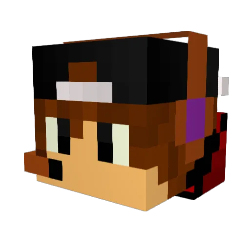 BundlePvP Minecraft avatar head, 3D render