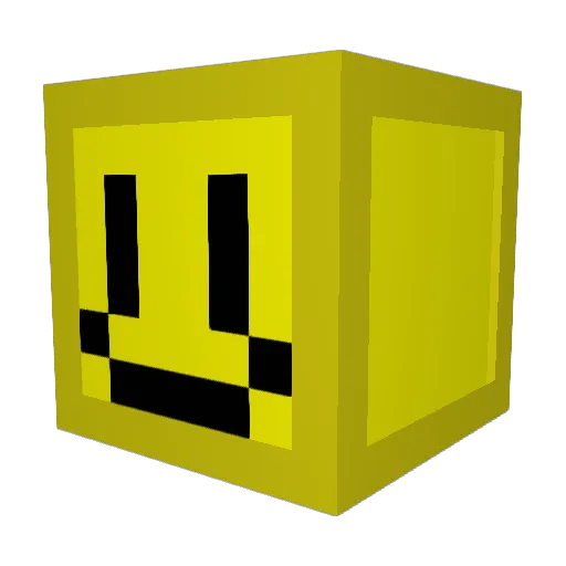 Bundledstick Minecraft avatar head, 3D render