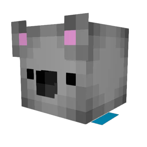 BundyBM Minecraft avatar head, 3D render