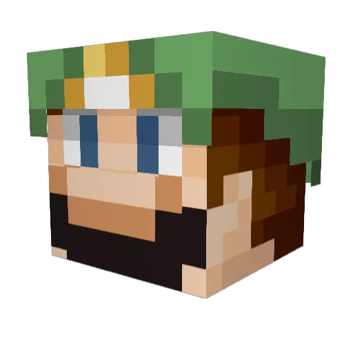 BundyBoss1 Minecraft avatar head, 3D render