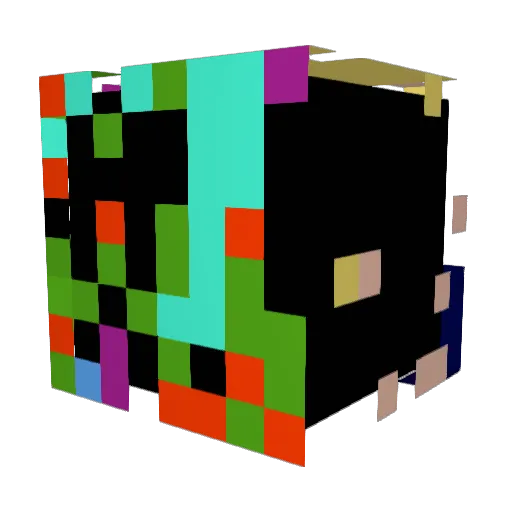 Bung9433 Minecraft avatar head, 3D render