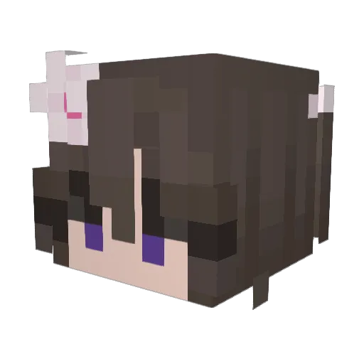 Bungi__ Minecraft avatar head, 3D render