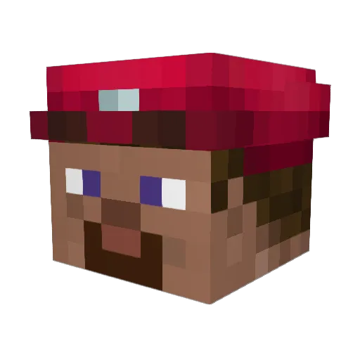 Bungmiqu Minecraft avatar head, 3D render